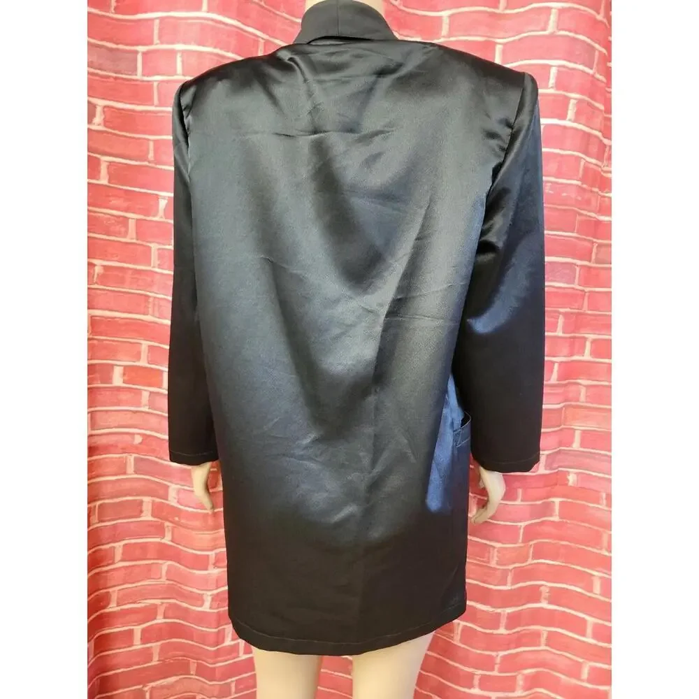 GERARD DAREL PARIS Made in France Ex-aequo 70's Black Jacket blazer 36/S/4 #C7